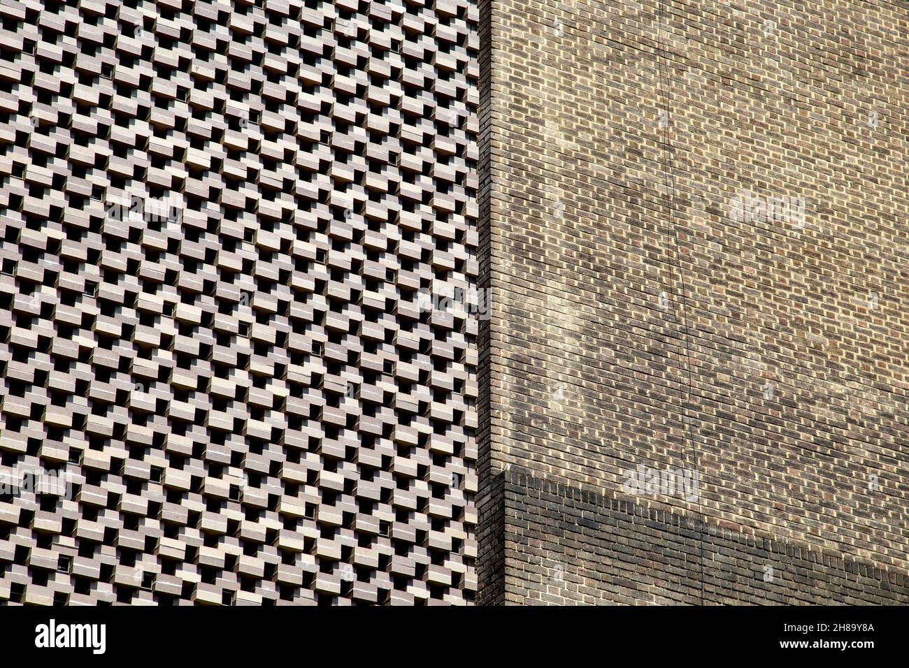 Esterno del Tate Modern Blavatnik Building, Bankside, Londra, Regno Unito Foto Stock