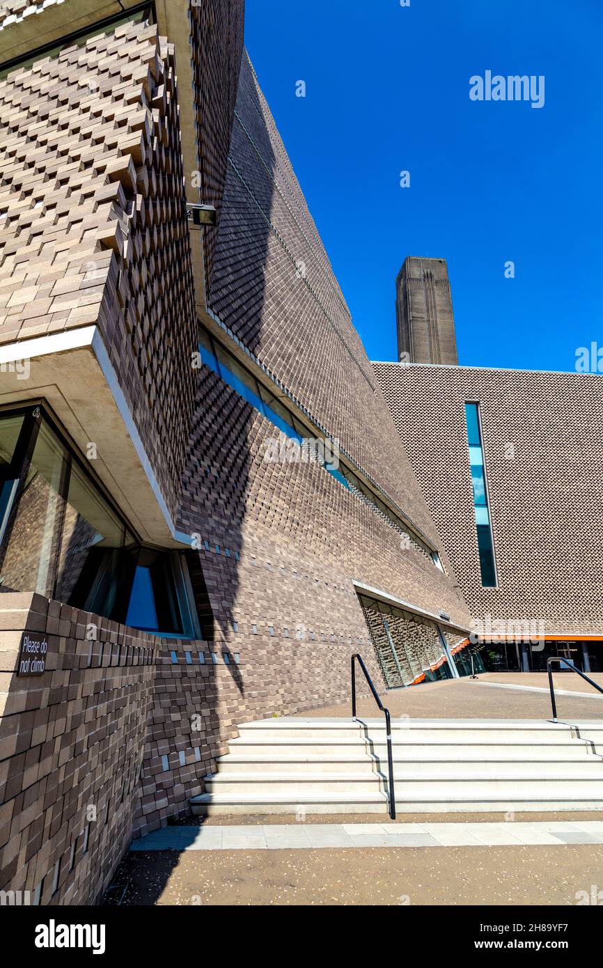 Esterno del Tate Modern Blavatnik Building, Bankside, Londra, Regno Unito Foto Stock
