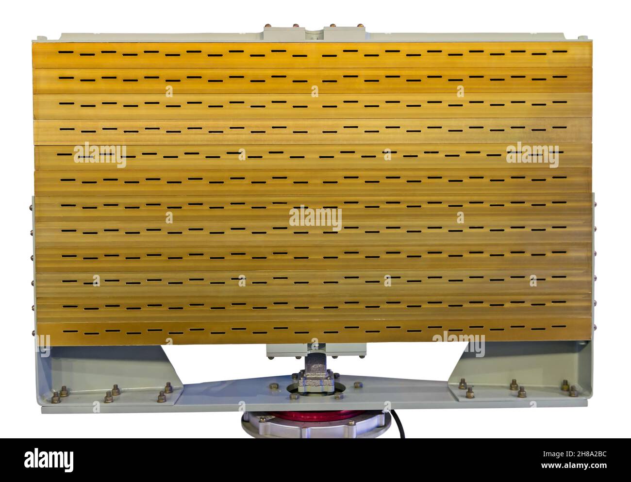 Sfondo Technogenic - matrice attiva a scansione elettronica vista frontale x-range. Foto Stock