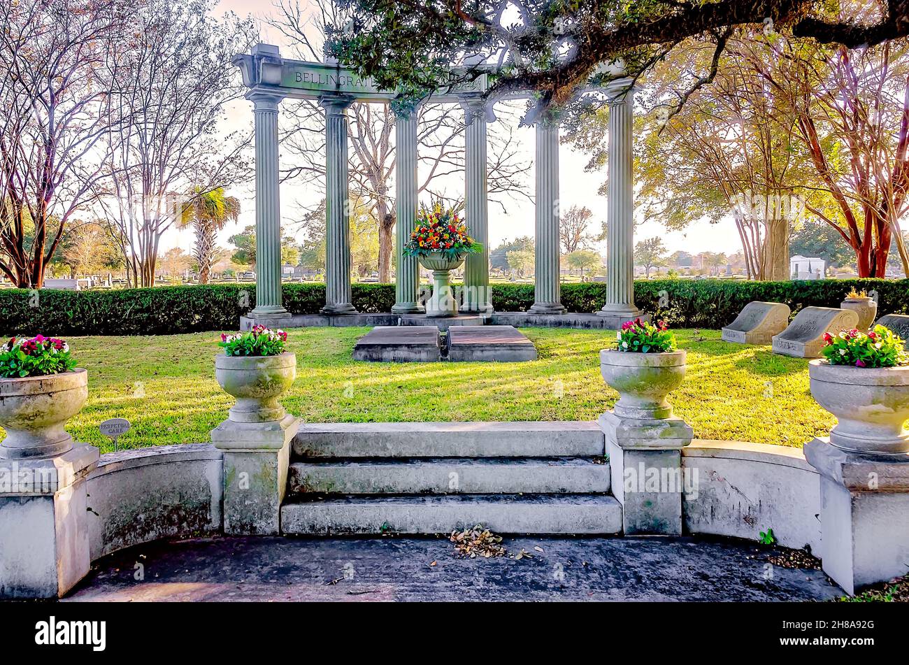 Il monumento commemorativo di Bellingrath-Morse è raffigurato presso il cimitero di Magnolia, il 26 novembre 2021, a Mobile, Alabama. Foto Stock