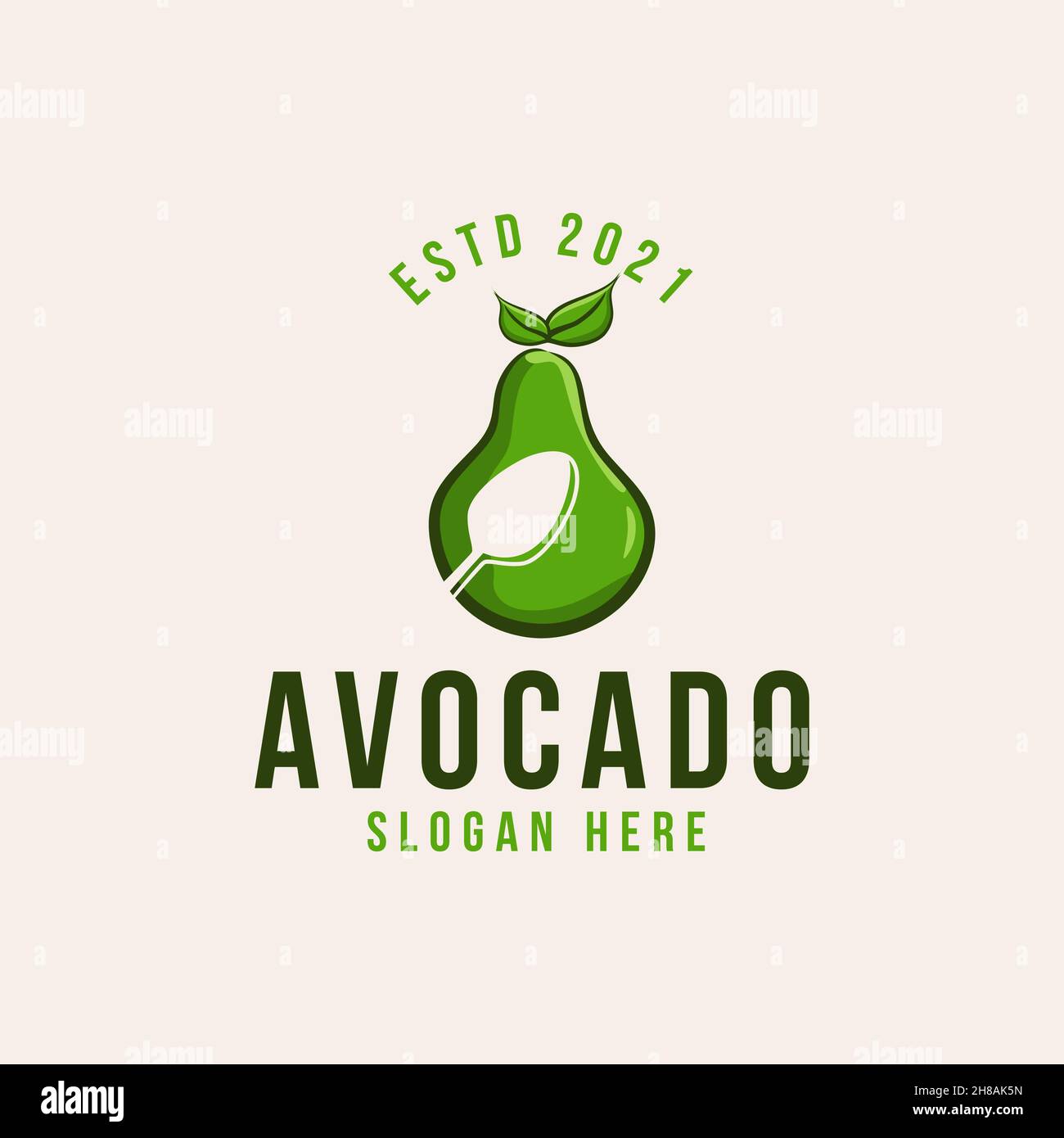 avocado frutta disegno vettoriale Illustrazione Vettoriale