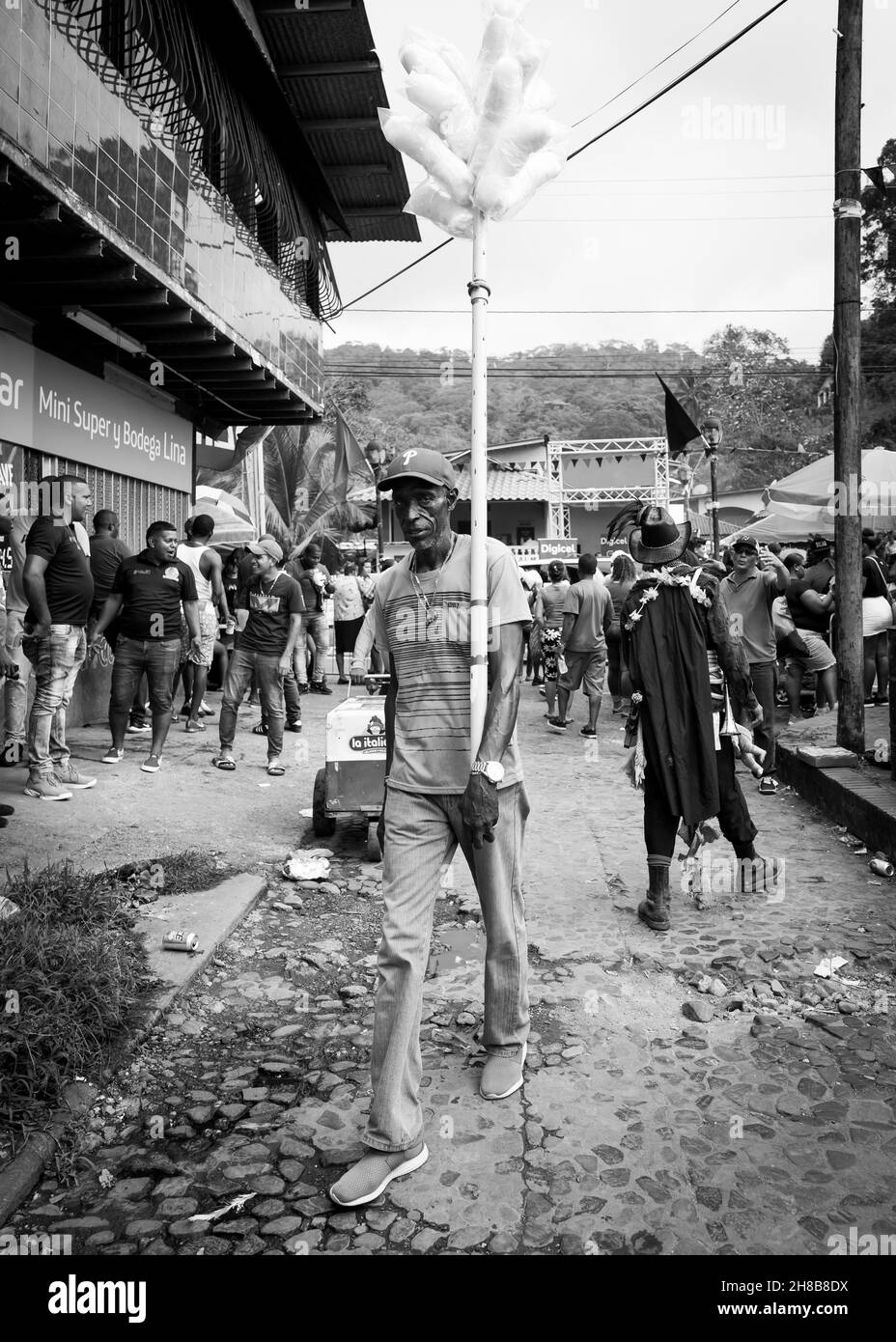 Street Photography cotone caramella Foto Stock