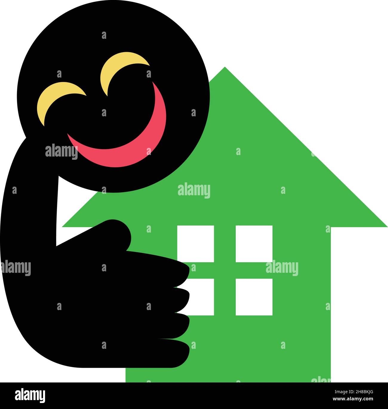 Vettore perfetto per l'espressione del rapimento. Illustrazione Vettoriale