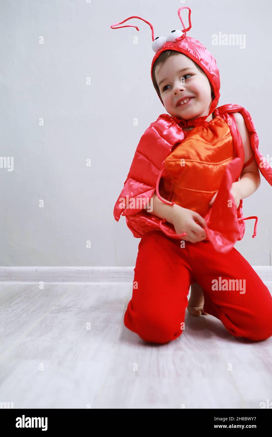 Costume sirena arancione bambina