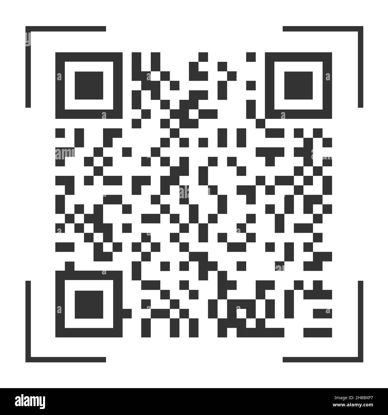 Codice QR. Codice a barre. Codice. Codice a barre. Illustrazione vettoriale. Illustrazione Vettoriale