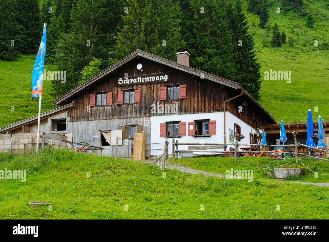Schrattenwang Alp, Söllereck, Oberstdorf, Baviera, Germania, Europa Foto Stock