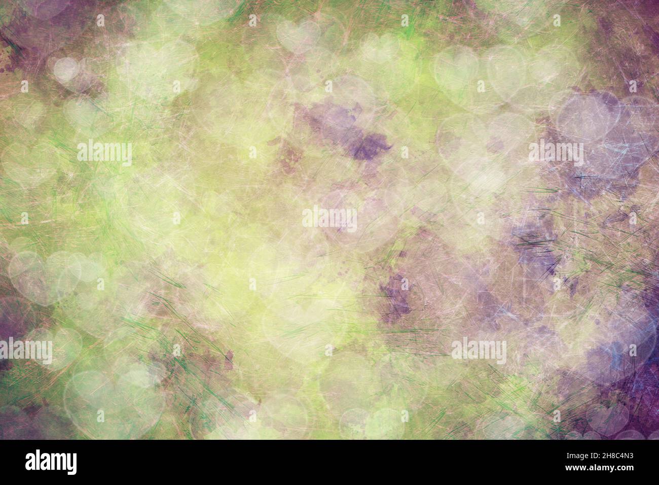 Sfondo modello bokeh cuore amore cuori in amore Foto Stock