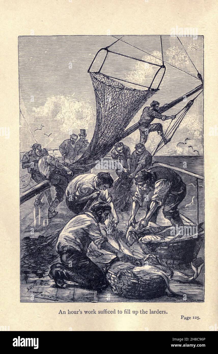 Un'ora di lavoro sufficiente a riempire le larder di Robur il Conquistatore (in francese: Robur-le-Conquérant) è un romanzo di fantascienza di Jules Verne, pubblicato nel 1886. È anche noto come Clipper delle nuvole. Ha un sequel, Maestro del mondo, che è stato pubblicato nel 1904. Foto Stock