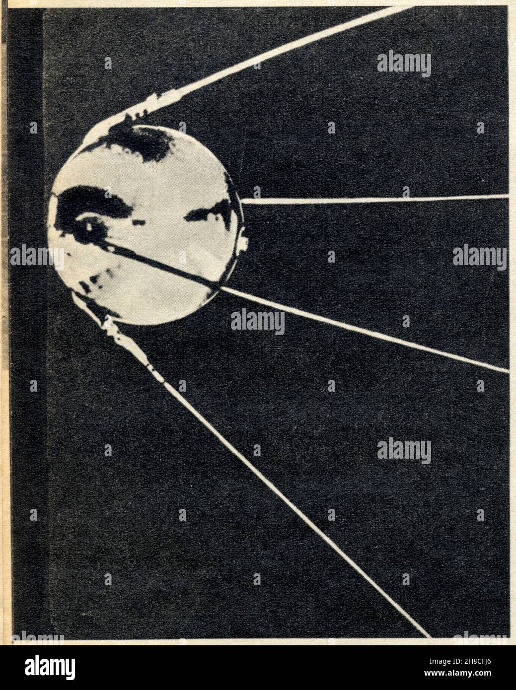 4 ottobre 1957, l'Union Soviétique lance le Premier satellite artificiel de la terre Foto Stock