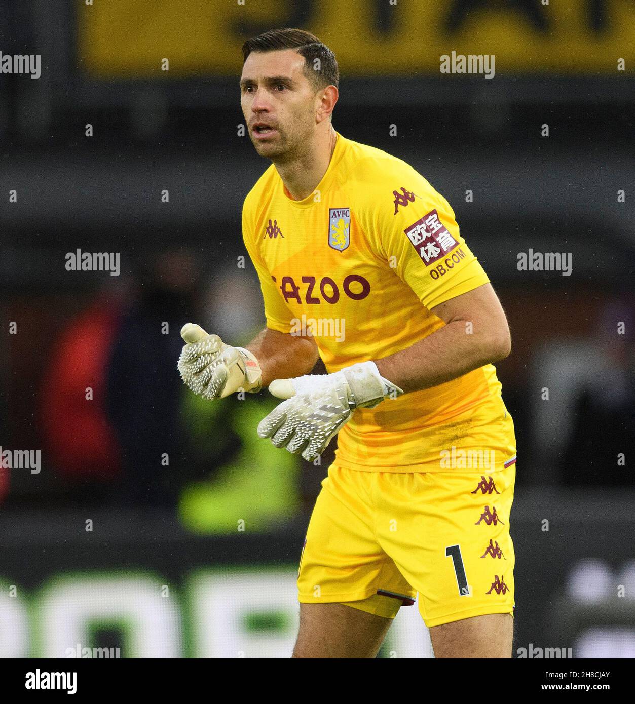 27 novembre - Crystal Palace / Aston Villa - Premier League - Selhurst Park Crystal Palace's Vicente Guaita durante la partita al Selhurst Park Picture Credit : © Mark Pain / Alamy Live News Foto Stock