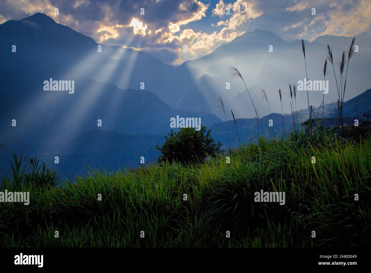 Sonnenaufgang in Vietnam Foto Stock