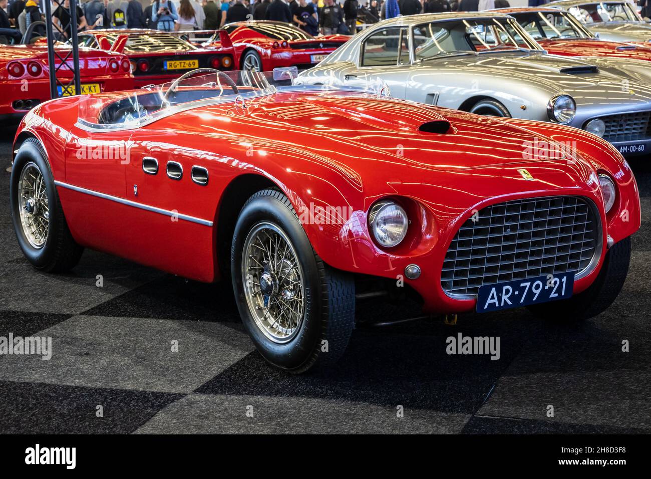 1953 Ferrari 250MM classica vettura sportiva presentata al Motor Show di Amsterdam. 5 aprile 2019. Foto Stock
