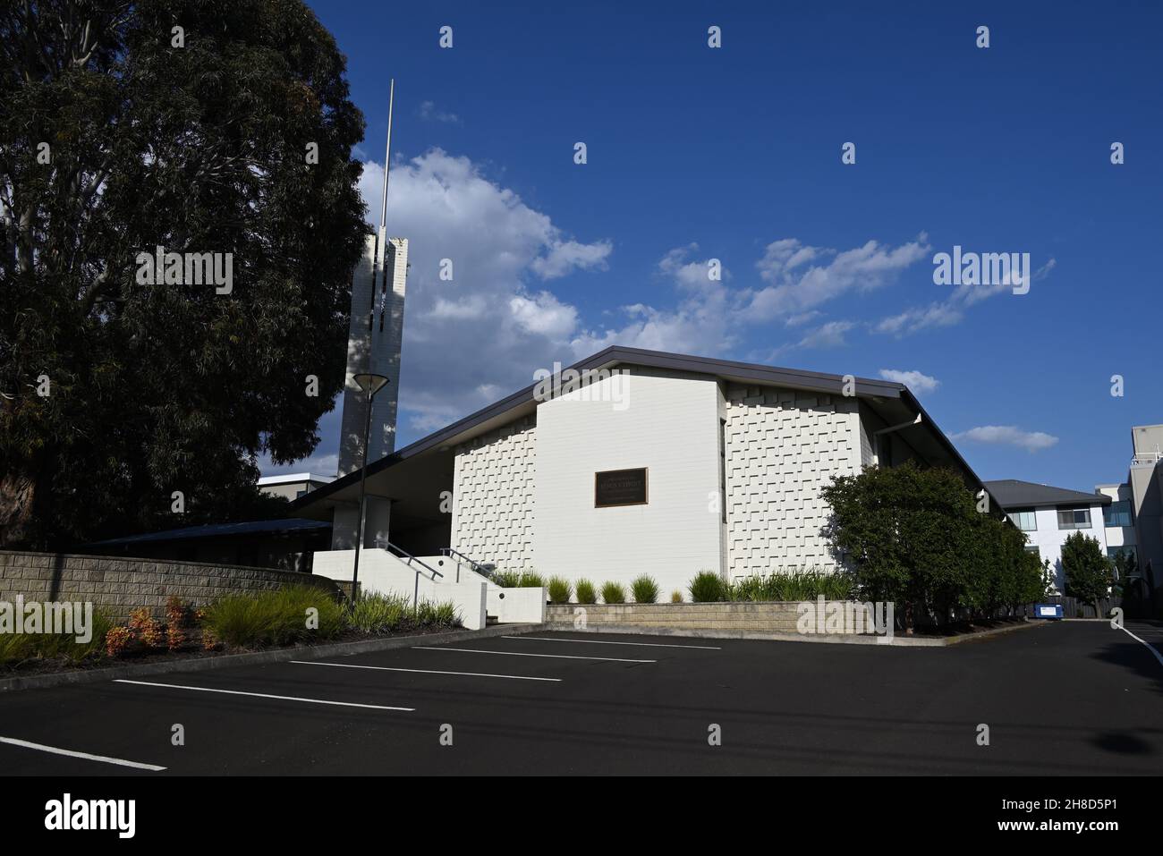 Caulfield Ward luogo d'incontro della Chiesa di Gesù Cristo dei Santi degli ultimi giorni, in Hawthorn Rd, nella periferia di Melbourne Foto Stock