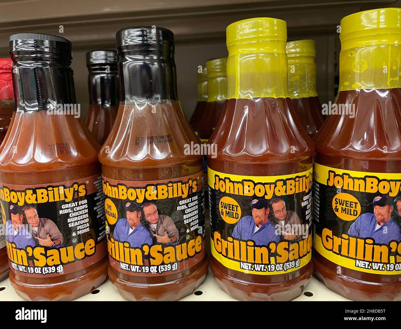 Augusta, GA USA - 06 25 21: John Boy e Billy Grande salsa con ritratti di uomini Foto Stock