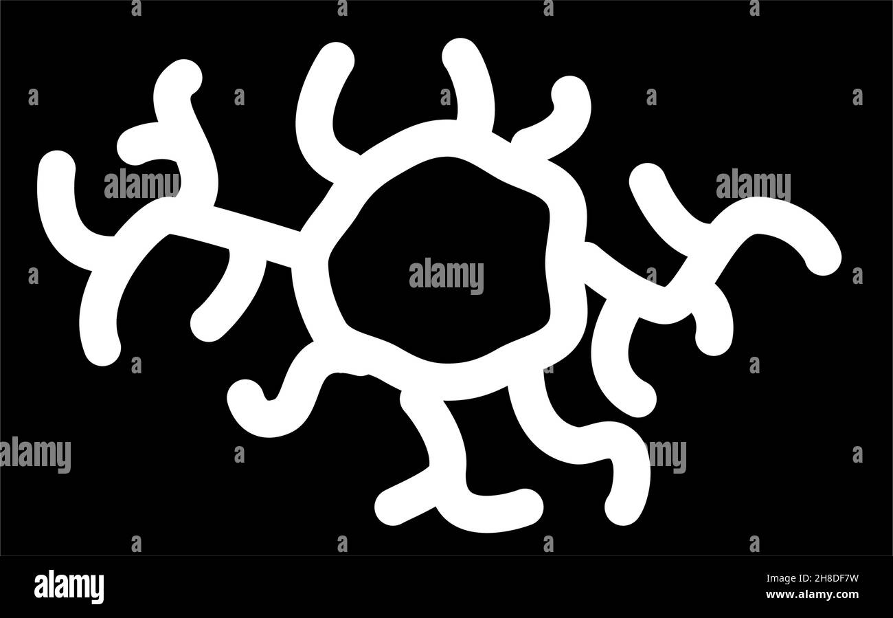anganoma problema di salute glifo icona illustrazione vettore Illustrazione Vettoriale anganoma problema di salute glifo icona illustrazione vettore Illustrazione Vettoriale