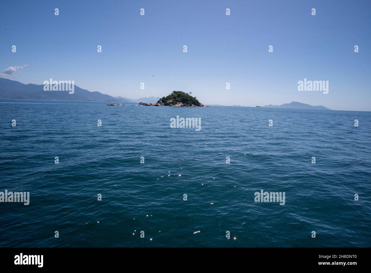 Bellissima isola sul mare atlantico. Foto Stock