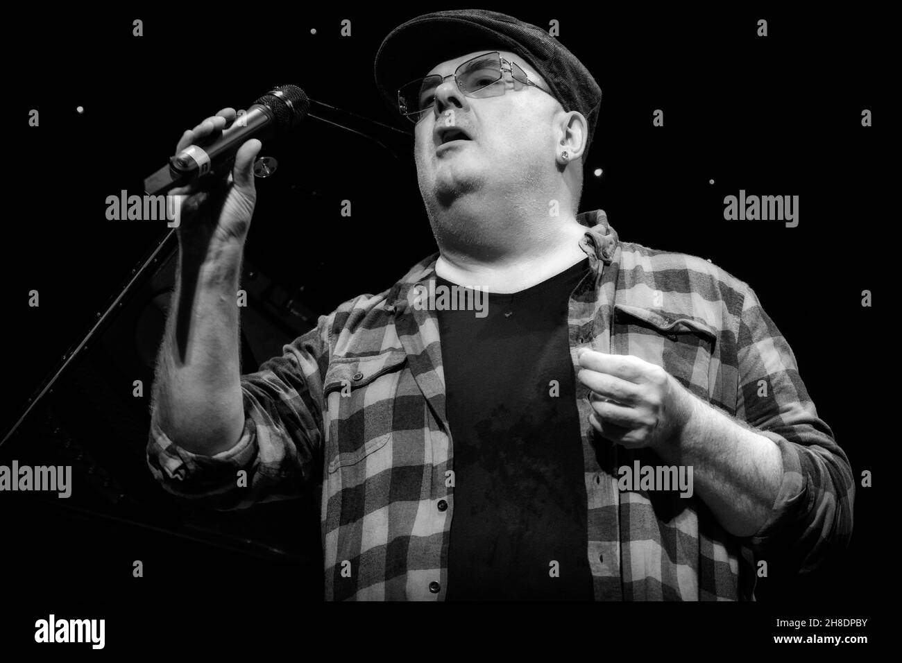 Ian Shaw canta allo Scarborough Jazz Festival 2021, Regno Unito Foto Stock
