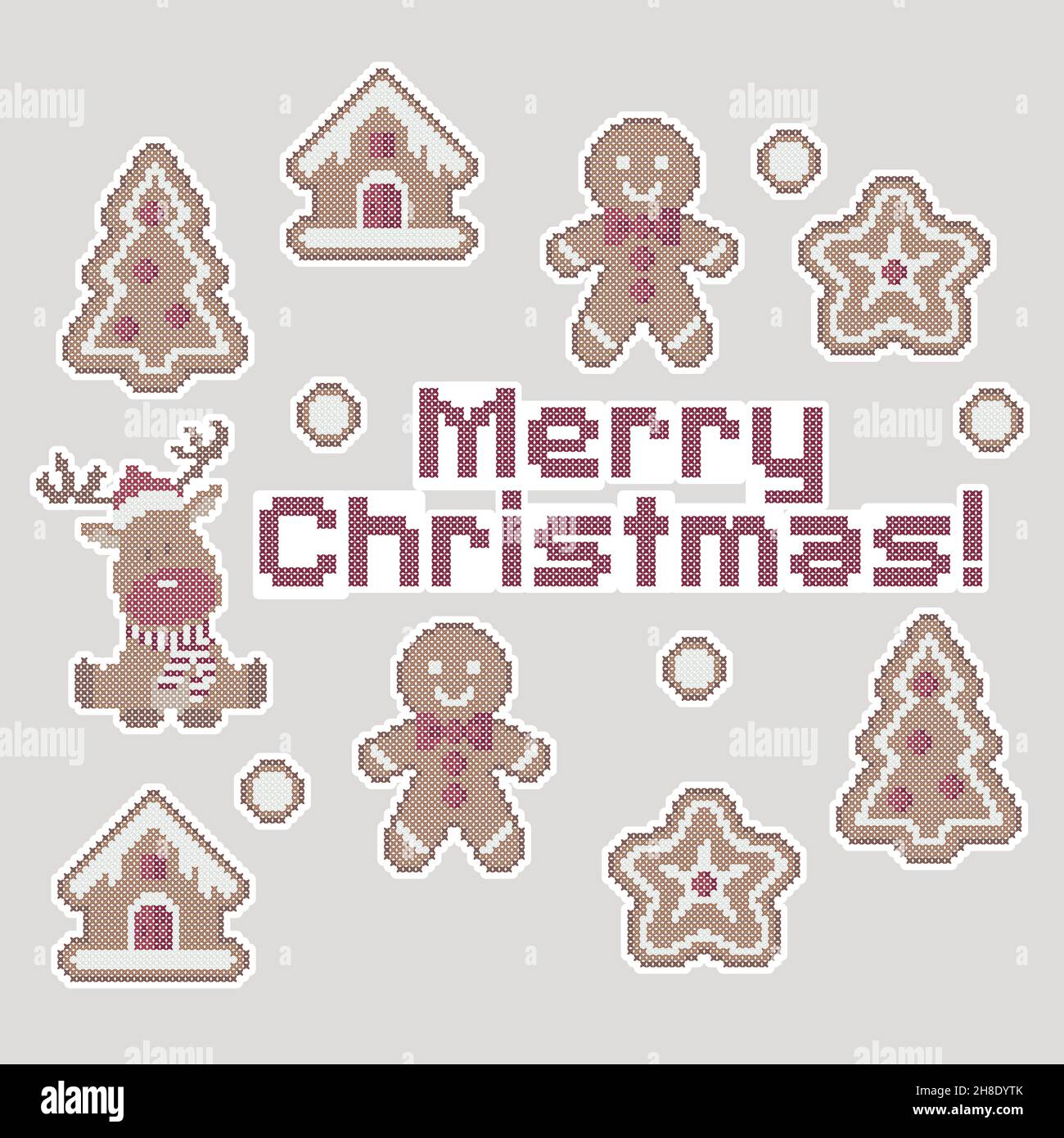 Christmas cross stitch immagini e fotografie stock ad alta risoluzione -  Alamy