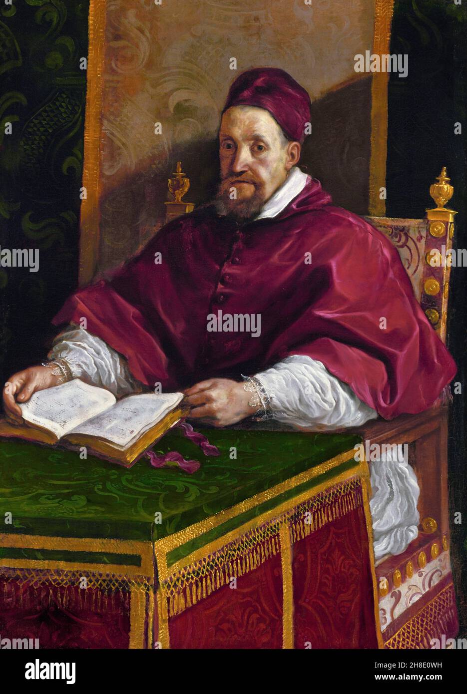 Papa Gregorio XV di il Guercino (Giovanni Francesco Barbieri, 1591-1666), olio su tela, c.. 1621-3 Foto Stock