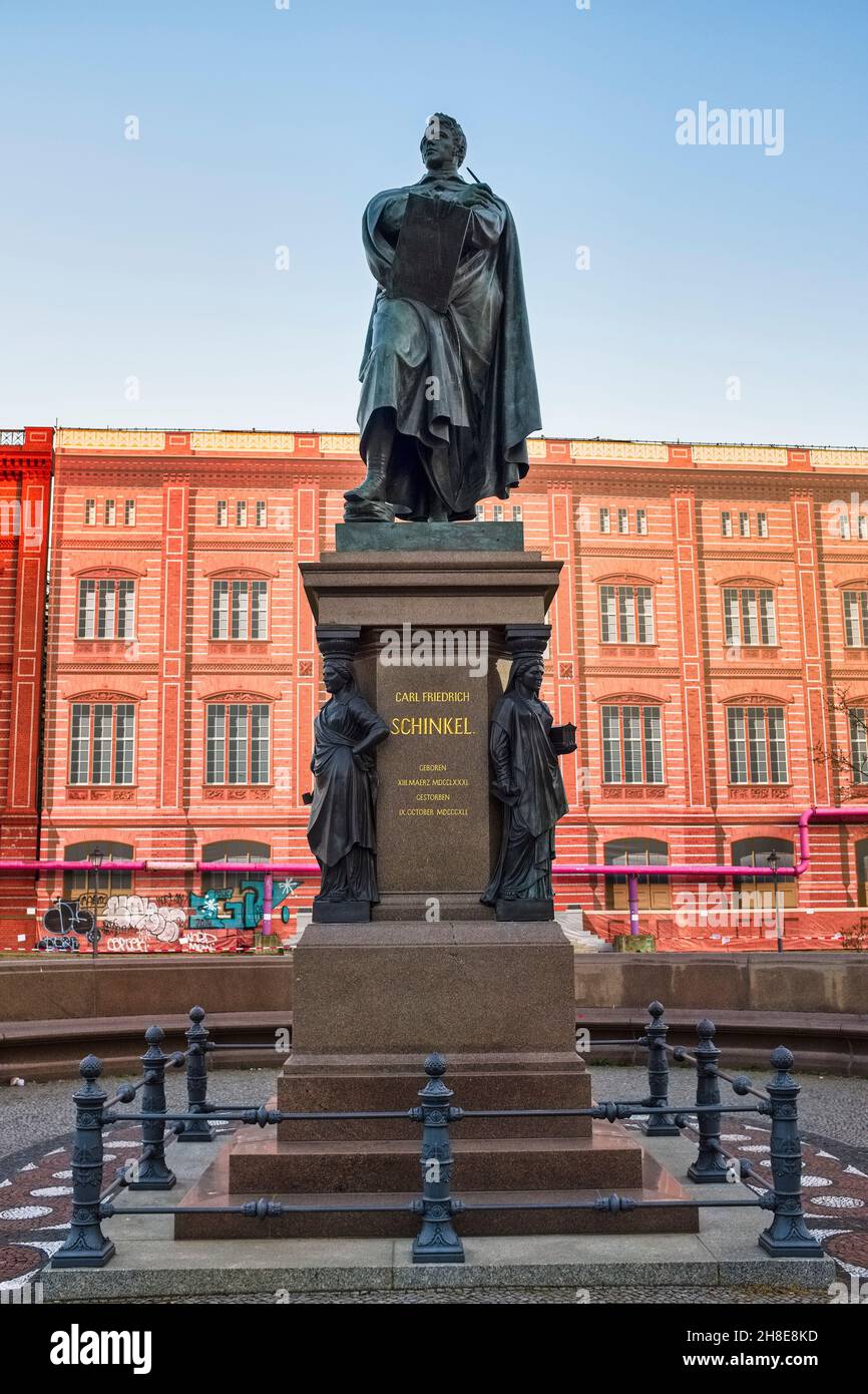 Schinkel Memorial, Schinkelplatz, Berlino, Germania Foto Stock