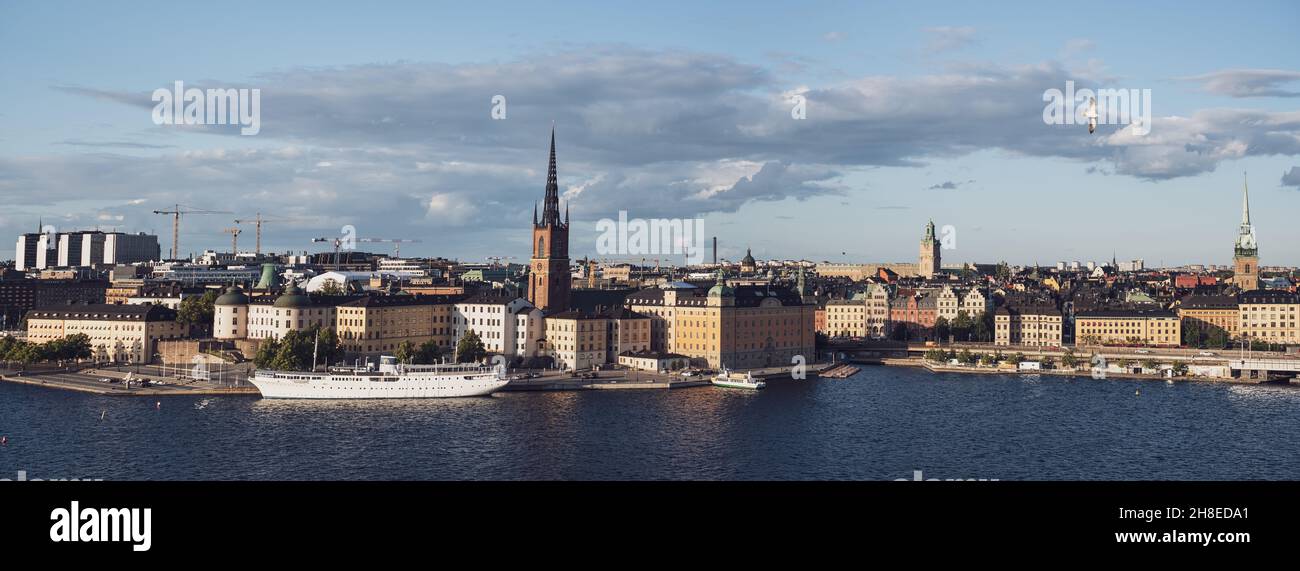 Blick auf Stockholm City a Schweden Foto Stock