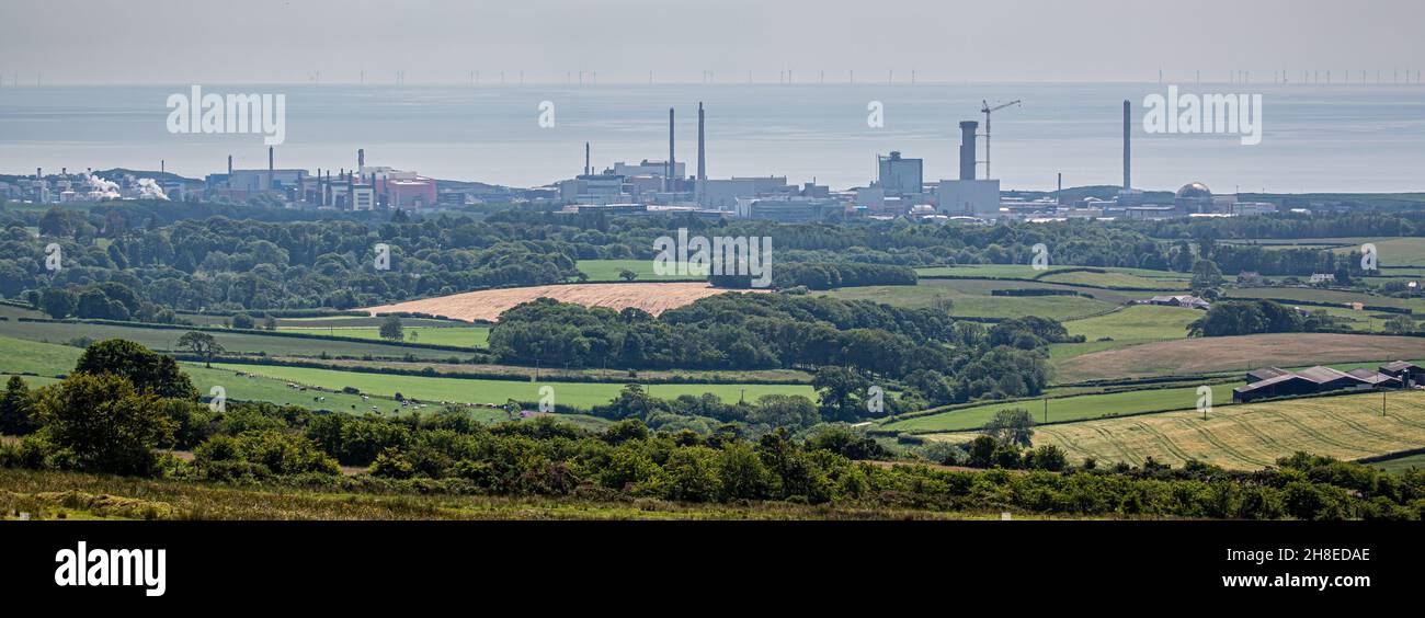Sito di ritrattamento nucleare di Sellafield Foto Stock