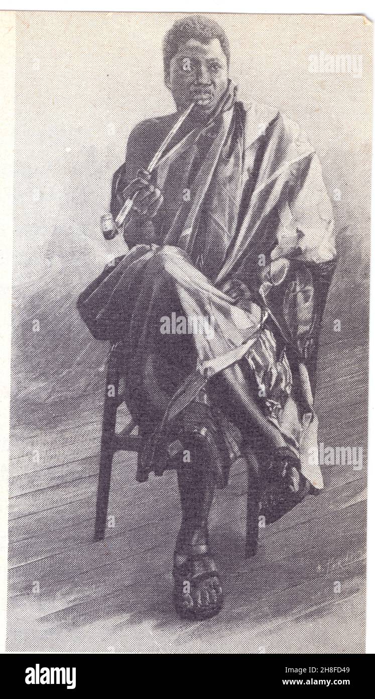 Le Rambla en Afrique occidentale.Behanzin,roi du Gahomey. Foto Stock