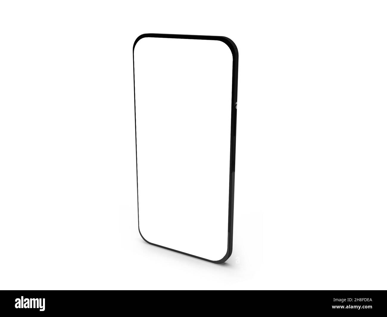 Moderno smartphone illustrazione 3D Mockup scena su sfondo isolato Foto Stock
