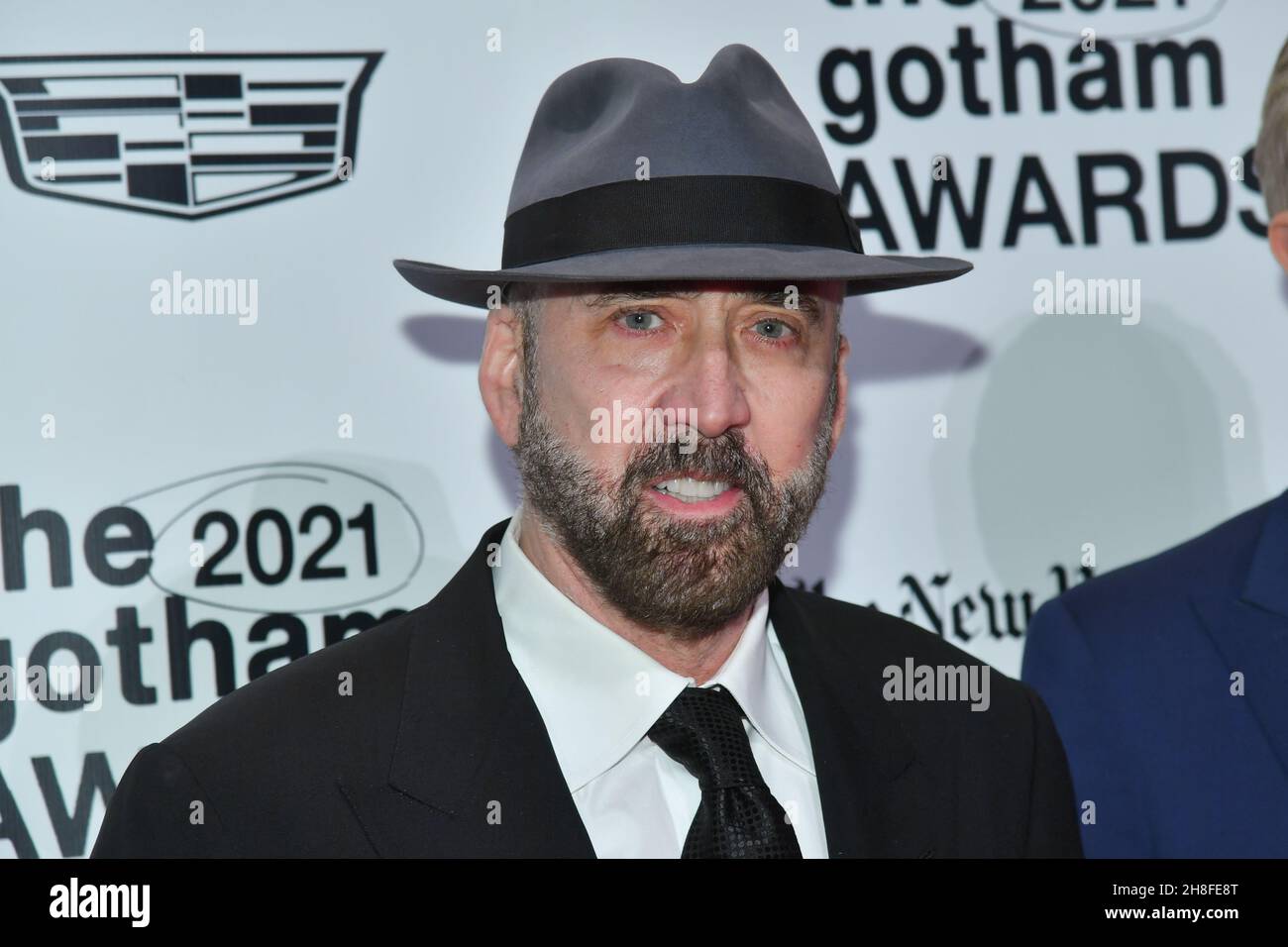Nicolas Cage partecipa ai Gotham Awards 2021 presentati dal Gotham Film & Media Institute il 29 novembre 2021 a New York. Foto Stock