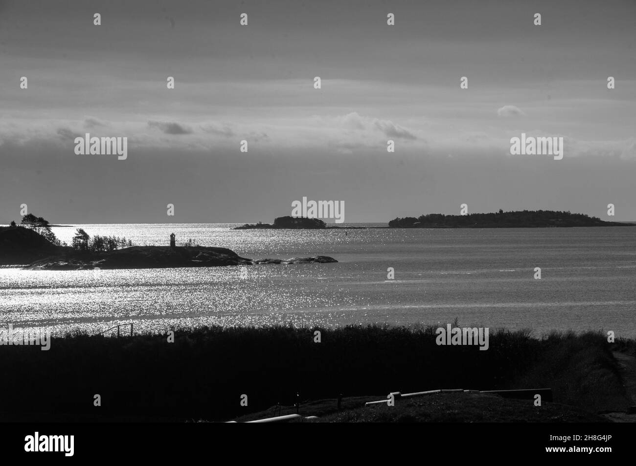 Vista dell'isola di Suomenlinna a Helsinki Foto Stock