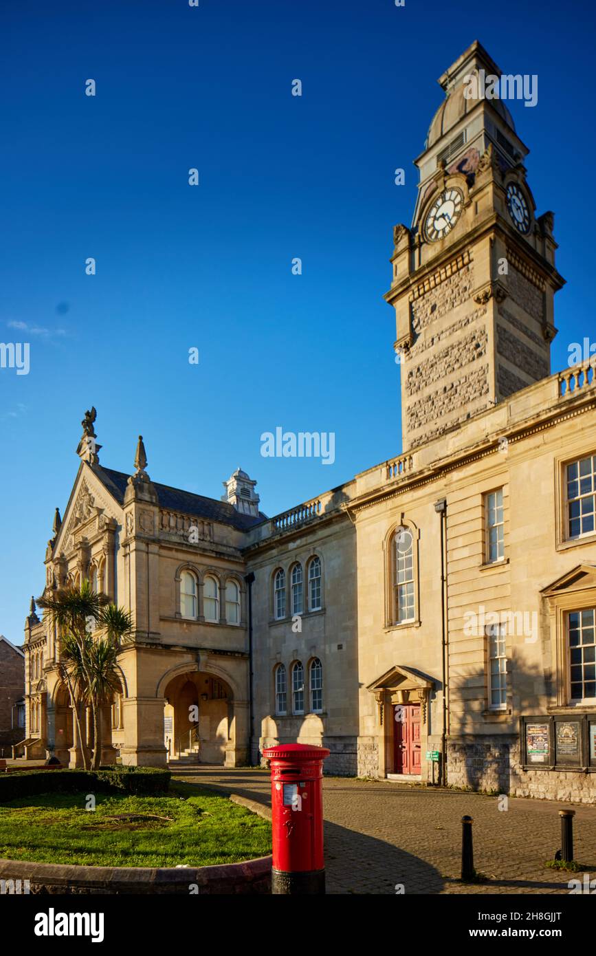 Weston-super-Mare, il Municipio di Somerset progettato da Hans Price e James Wilson in stile italiano Foto Stock