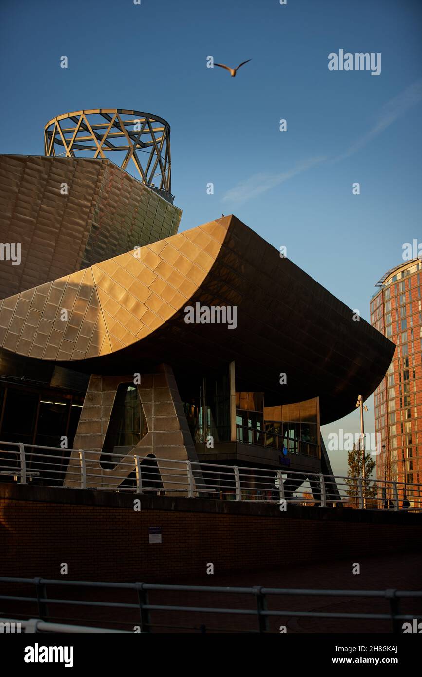 Centro d'arte e teatro Salford Quays Lowry Foto Stock