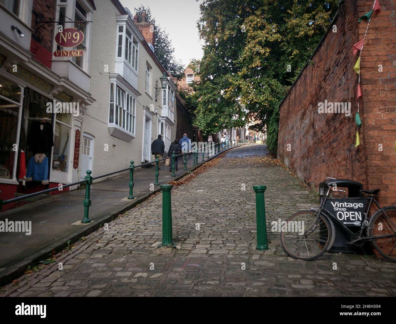 Ripida collina, Lincoln Foto Stock