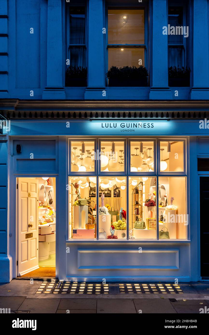 Negozio di borse e accessori Lulu Guinness, King Street, Covent Garden,  Londra, Regno Unito Foto stock - Alamy