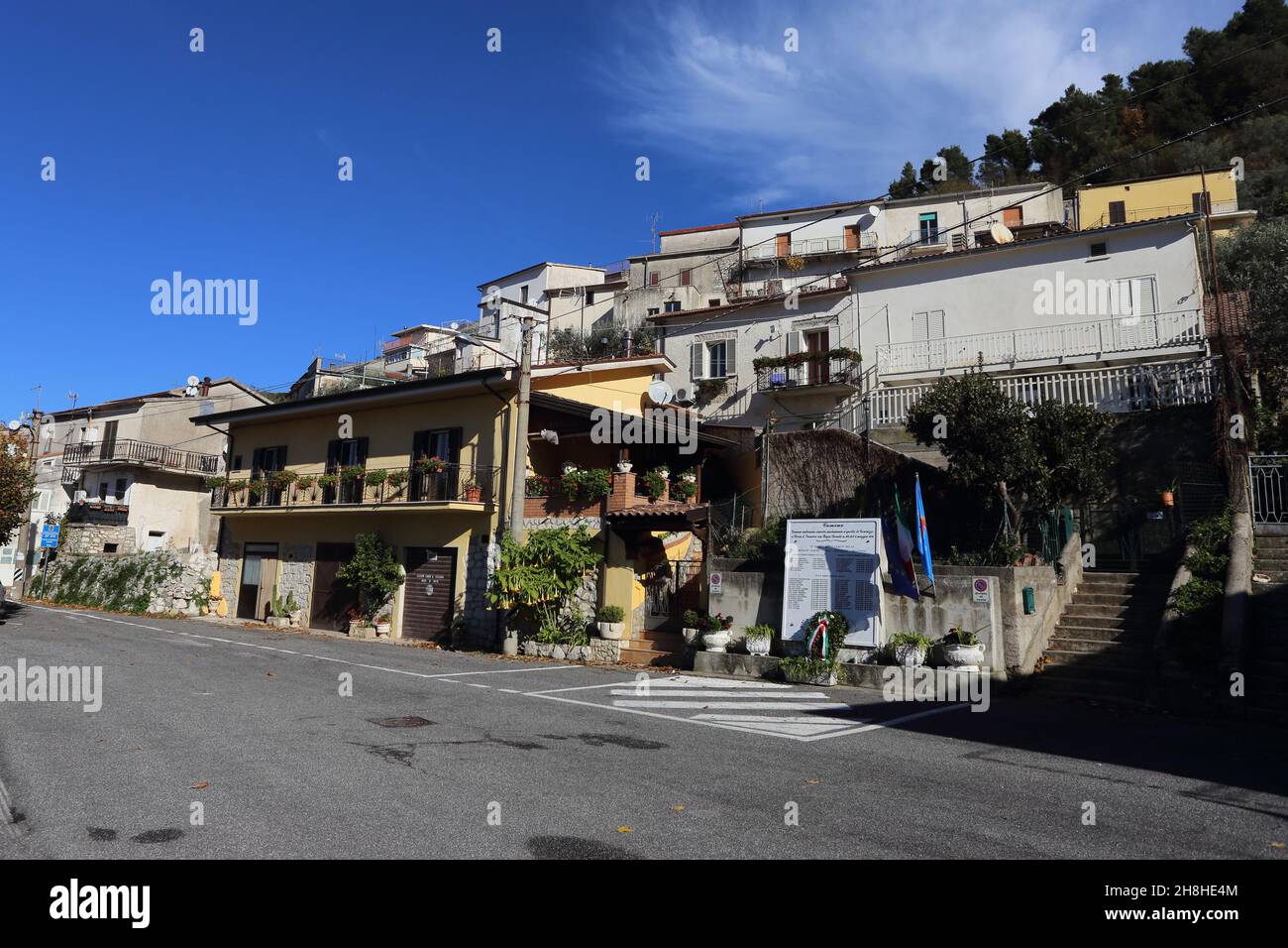 La frazione di Camino nel comune di Rocca D'Evandro, Campania, Italia Foto  stock - Alamy