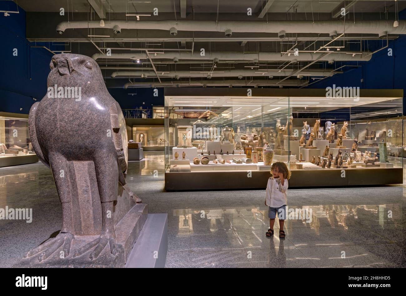Egitto, Sinai, Sharm-el-Sheikh, museo, l'antica stanza d'Egitto (modello release ok) Foto Stock