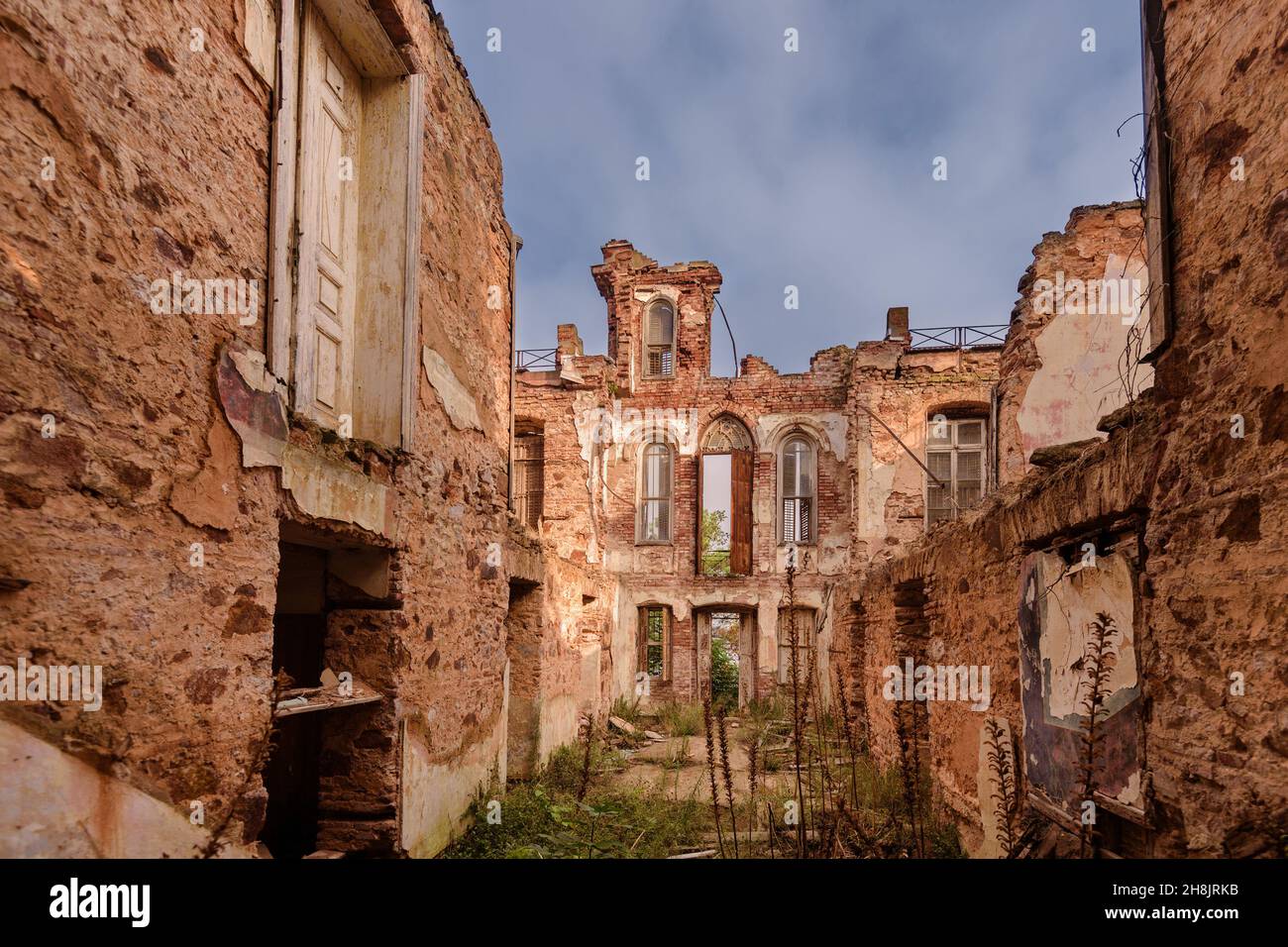 Casa di Lev Trotsky rovine su Buyukada Foto Stock