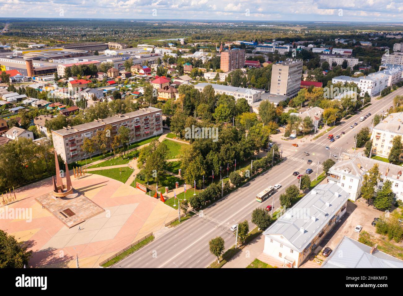 Paesaggio urbano di Kovrov, Russia Foto Stock