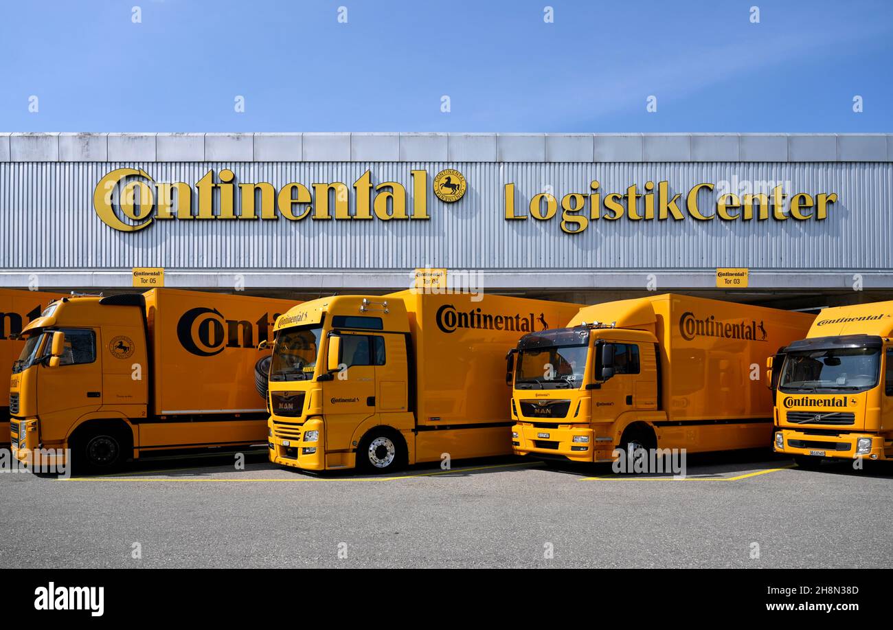 Truck Continental Logistics Center, Svizzera Foto Stock