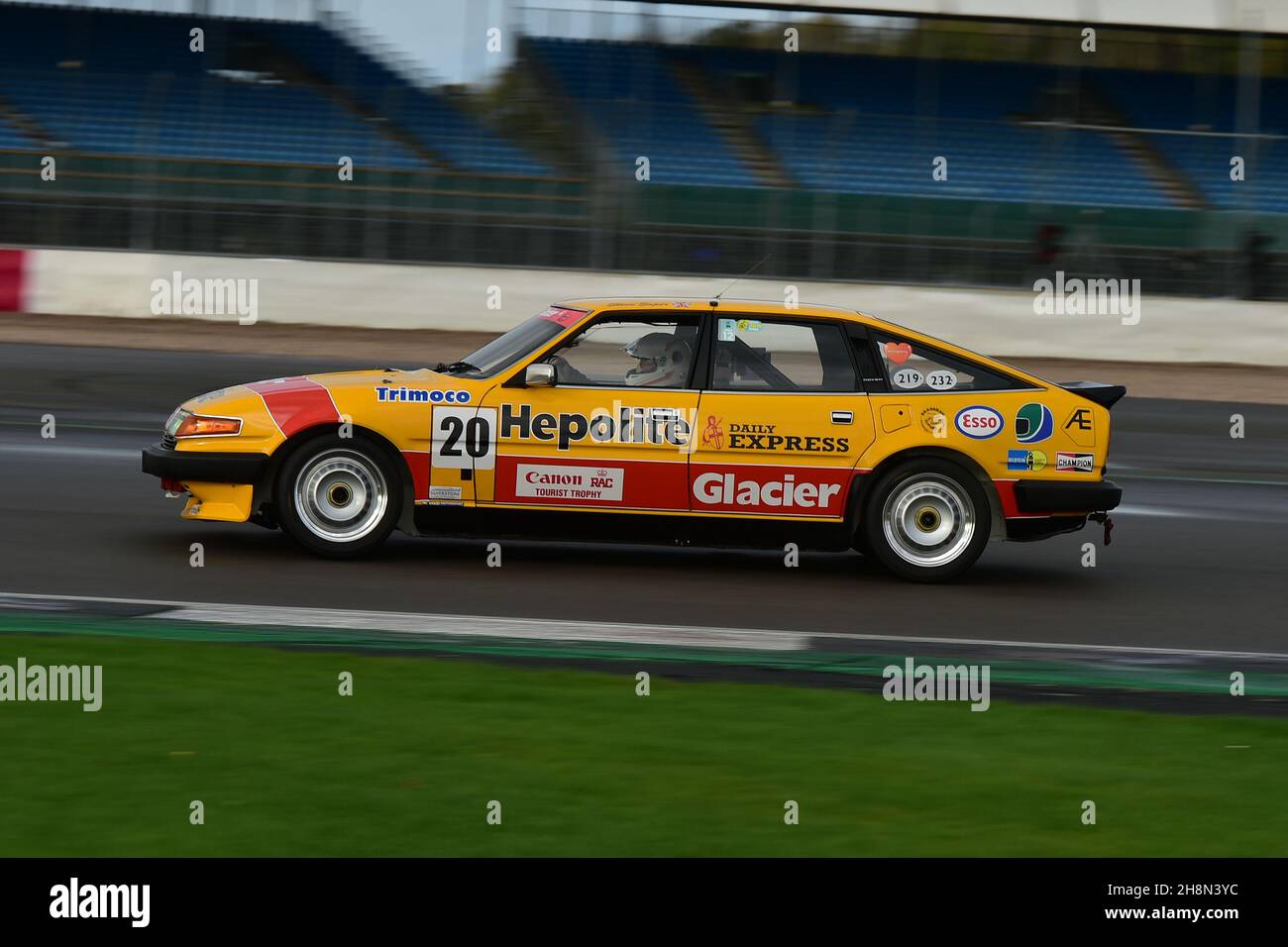 Ken Clarke, Tim Clarke, Rover Vitesse SD1, Historic Touring Car Challenge, HTCC, in combinazione con il Tony Dron Trophy per Touring Cars, vetture che compete Foto Stock