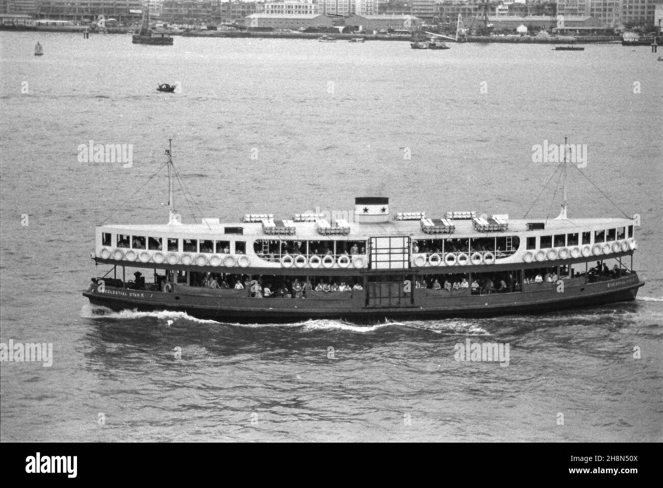 Hong Kong - Star Ferry 'Celestial Star', aprile 1978 Foto Stock