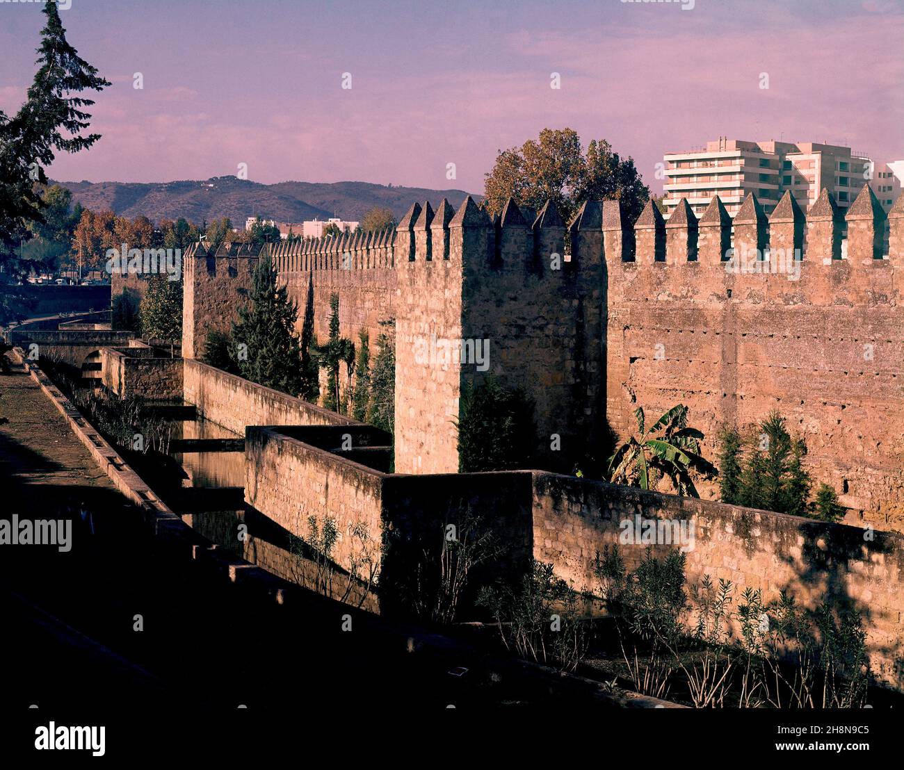 MURALLAS - S X/XI - FOTO AÑOS 60. Ubicazione: ESTERNO. CORDOBA. SPAGNA. Foto Stock