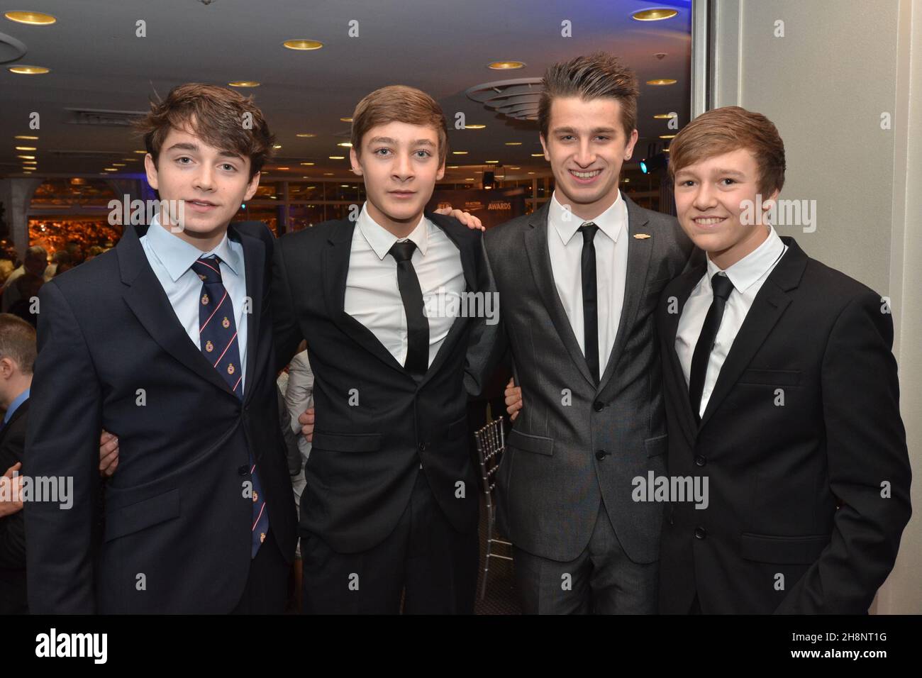 2013 la prima carriera karting di George Russell Foto Stock