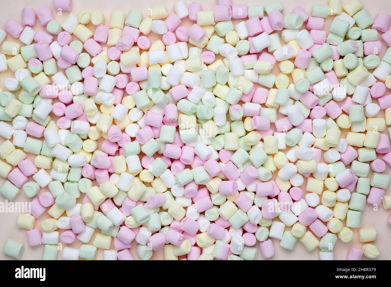 sfondo marshmallow multicolore Foto Stock