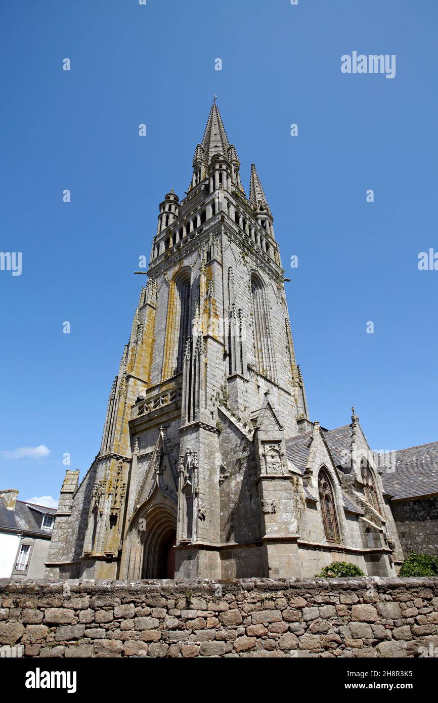 Chiesa di Saint-Herlé de Ploaré. Douarnenez. Finistère. Bretagne. Francia. Foto Stock