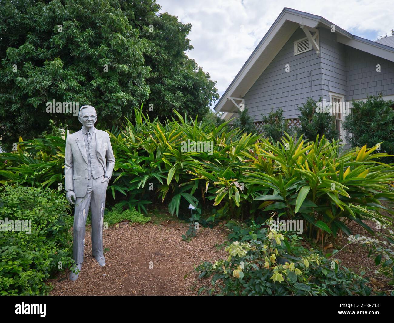 Statua di Henry Ford a Fort Myers, Florida Foto Stock