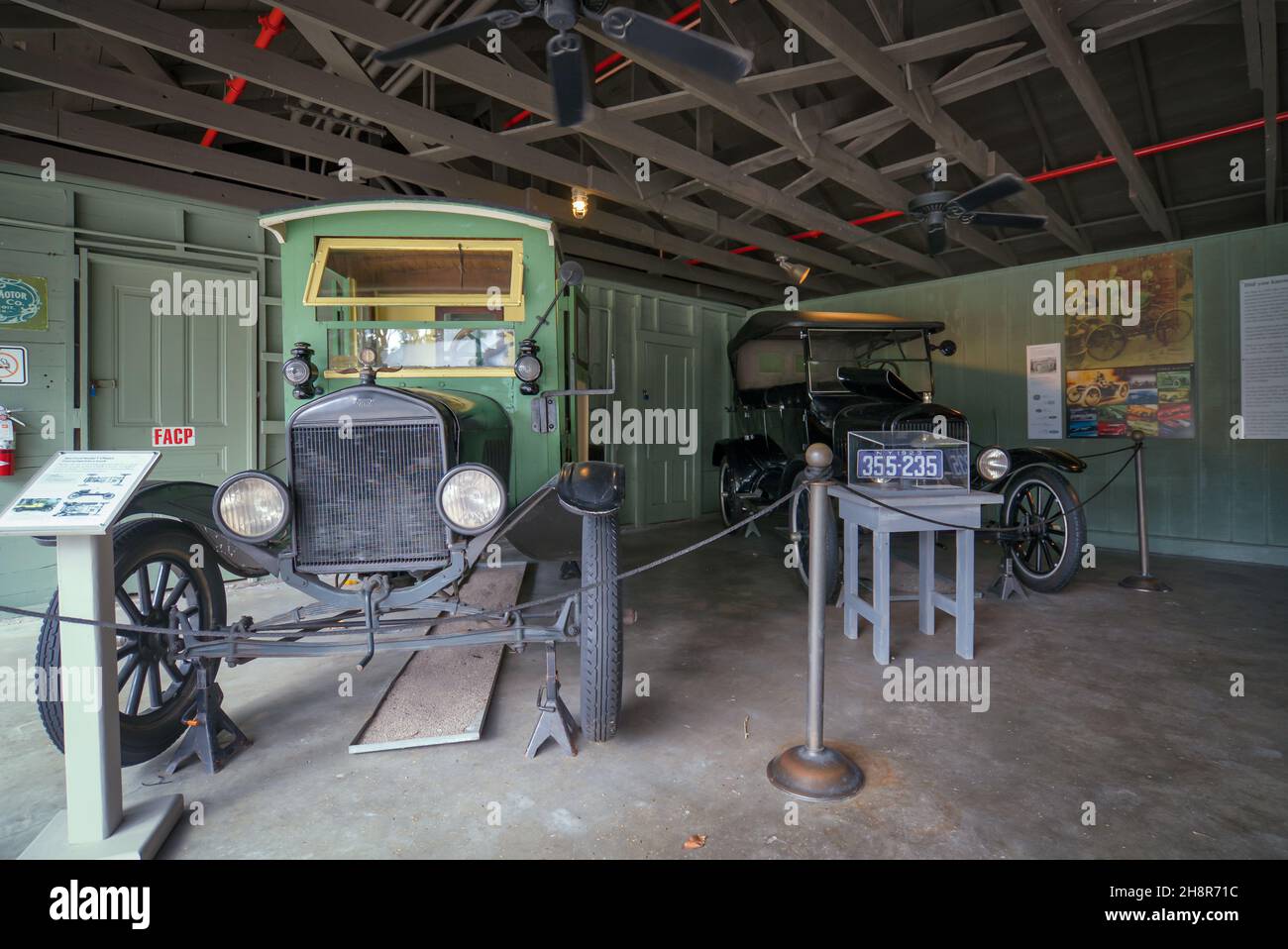 Auto d'epoca a Henry Ford Estate a Fort Myers, Florida Foto Stock