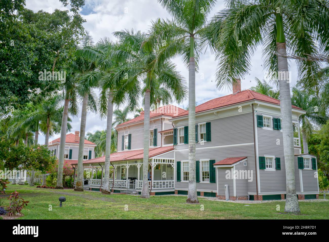 Thomas Edison winter estate house a Fort Myers, Florida Foto Stock