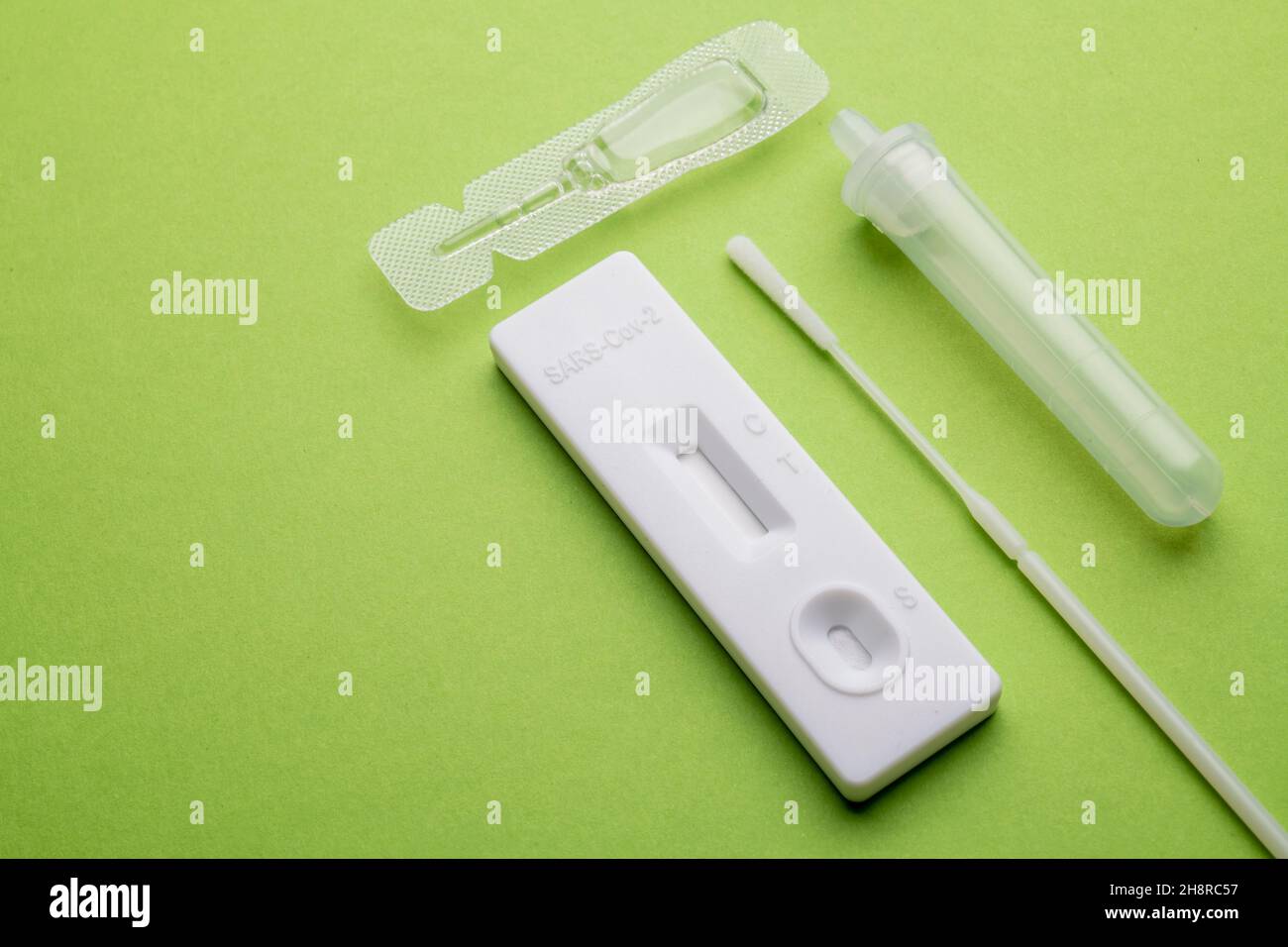 Kit per test Antigen Covid 19 per test domestici Foto Stock