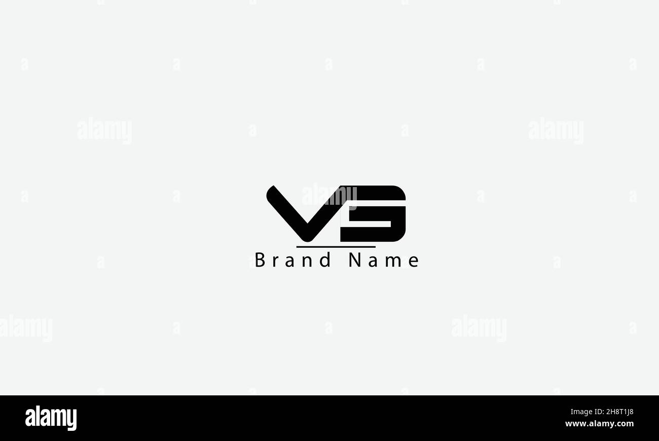VG GV V G disegno astratto del logo vettoriale Illustrazione Vettoriale